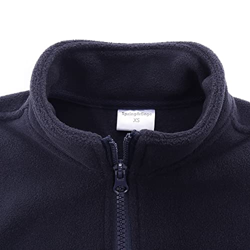 Spring&Gege Boys Full Zip Polar Fleece Vest Sleeveless Outwear Warm Jacket with Pockets (3-12 Years)3