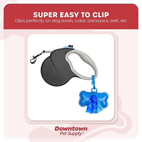 Downtown-Pet-Supply-Dog-Poop-Bags-1000-CT-Rainbow-Paw-Print-Bags-2-Dispensers-Waste-Bag-Dispenser-Clips-to-Dog-Leashes-Bags-Dog-Harnesses-Poop-Scoop-Bags-are-Leak-Proof-Bags-Unscented