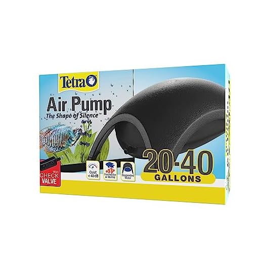 Tetra Whisper Aquarium Air Pump for Fish Tanks 20 to 40 Gallons, Quiet Powerful Airflow,Black