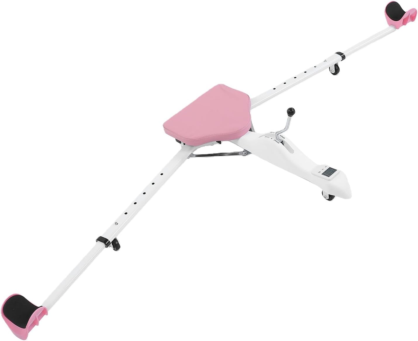 Luqeeg Degree Leg Stretcher Machine, Split Stretching Equipment with Electronic Timer, Adjustable Stainless Steel Hamstring Trainer for Ballet Dance Gymnastics Kids Fitness (Pink)