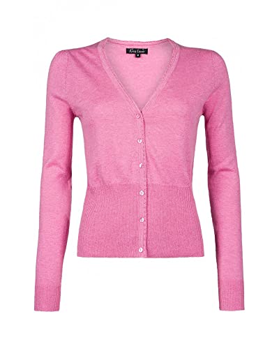 Photo de King Louie Cardigan Col V Cocoon Rosebloom - Rose - S