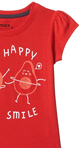 Image of Max Girl Pure Cotton Graphic Knit Regular Fit T-Shirt