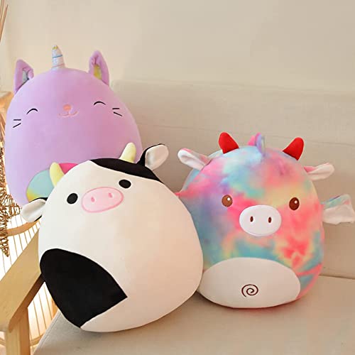 Deou Cow Plush Pillow, Cute Cow Plushie Stuffed Animals Toy For Kids, Valentine's Day, Christmas, 13.8 Inch #TOP4