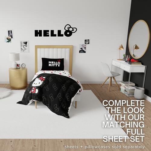 Image of Hello Kitty Bedding Super Soft Cozy Microfiber Reversible Comforter, Twin, (Officially Licensed Product) By Franco Collectibles