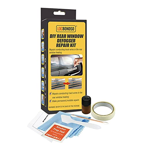 leryveo Kit di Riparazione sbrinatore Posteriore | Kit di Riparazione sbrinatore per lunotto conduttivo per Auto Riparazione Rapida Fai-da-Te - Risolve Le Linee della griglia del riscaldatore