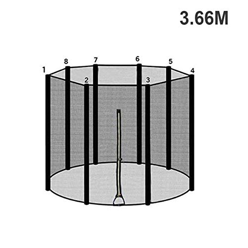 Red de seguridad para trampolín de 183/244/306/366 cm, red protectora de jardín 3