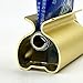 Toothpaste Squeezer - Metal Tube Squeezer Stainless Steel Tube Wringer UDQYQ Toothpaste seat Holder Stand (Matt Gold)