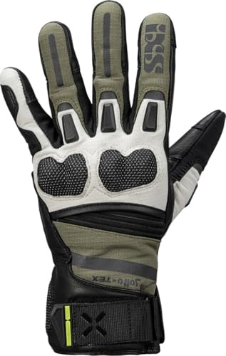 IXS Montevideo Short-ST wasserdichte Motorradhandschuhe, grün, 4XL