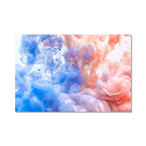Art mural océan fluide et abstrait pour créer une ambiance apaisante dans votre chambre