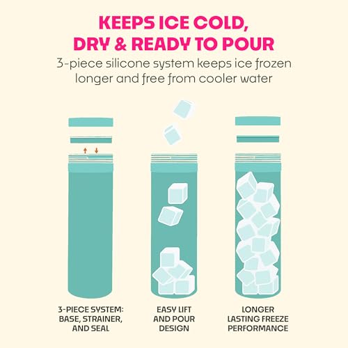 SubSafe Ice Safe - Silicone Ice Cube Cup for Clean Drinking Ice - Reusable Ice Cylinder for Freezer, Camping & Boating - Keeps Ice Dry, Cold & Separate - BPA-Free Cooler Accessory for Outdoor Use by SubSafe - Image 3