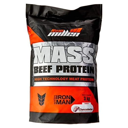 Mass Beef Protein Refil Chocolate, New Millen, 3 Kg