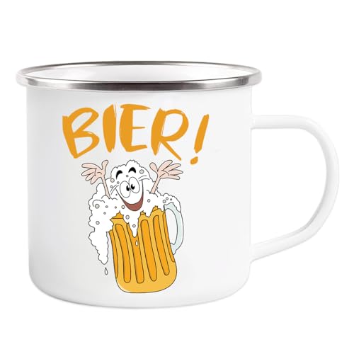 Tasse à bière émaillée, cadeaux de bière pour hommes, cadeau d'anniversaire amusant, idées de cadeaux pour femmes, cadeaux de bière pour anniversaire