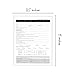 Laser Hair Removal Intake Forms, Consent and Aftercare Instructions with Fitzpatrick Chart | 75 Pack 25 of Each | Black and White Minimalist for Client Signatures Pre and Post Care IPL