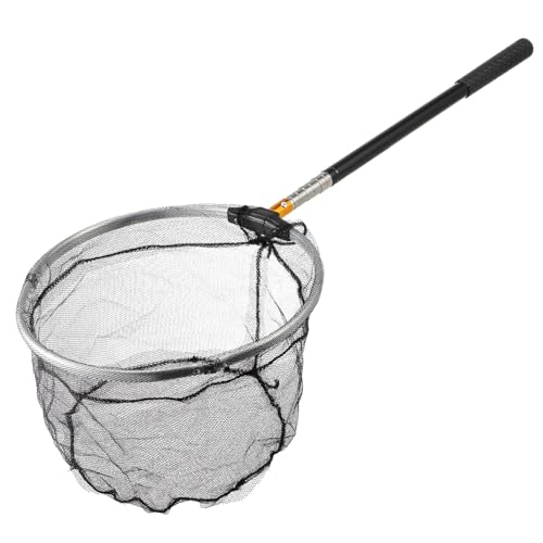 NUOLUX 伸縮式折りたたみ魚取り網 折畳みヘッド付き延長ポール 軽量携帯型鯉ランディングネット 船 岸 桟橋対応多目的釣り網