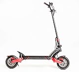 Este patinete eléctrico, dotado con la última tecnología del sector, te permitirá llegar a velocidades jamás pensadas por un vehículo de estas características manteniendo siempre la seguridad, gracias a la doble suspensión regulable y sus 2 frenos de disco, sin dejar de lado la fiabilidad y la manejabilidad.