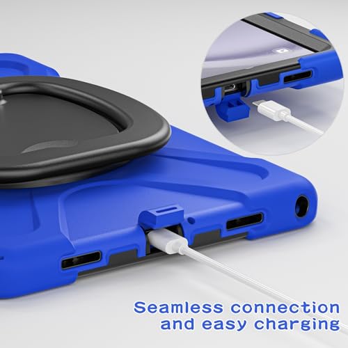 Coque Samsung Galaxy Tab A9 Plus antichoc bleu protège la tablette des chutes