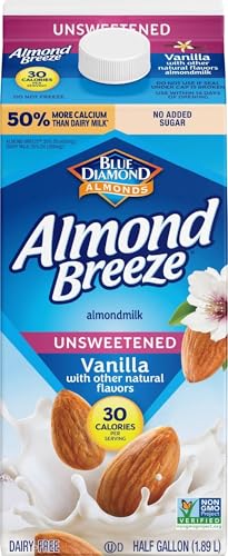 Blue Diamond, Unsweetened Vanilla Almondmilk, 64 Fl Oz