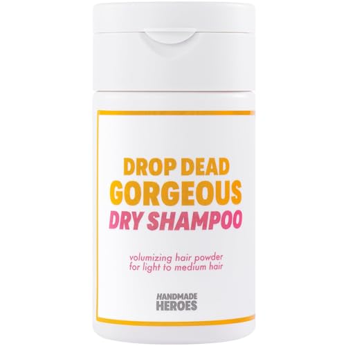 Handmade Heroes Non Aerosol Dry Shampoo Volume Powder | 1.8oz | 100% Natural & Vegan | For Light Hair & Blonde Hair