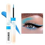 Espoce Liquid Eyeliner, Blue Eyeliner Liquid Liner Quick-Drying, Ultra-Fine Long-lasting Colored Eye