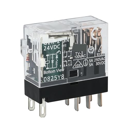 Relais électromagnétique G2R-2 à double contact NO NF robuste DC24V mini