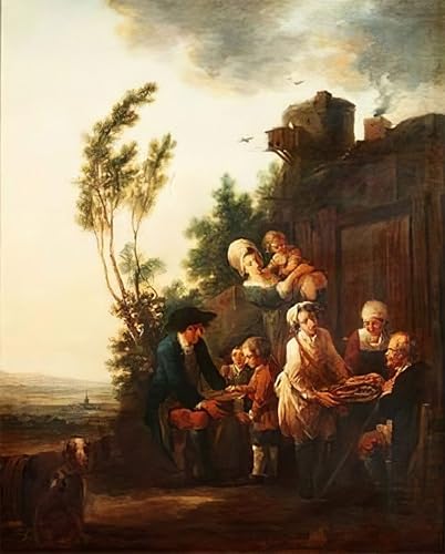 Poster Graffiti le Colporteur Watteau pour créer un salon style loft moderne