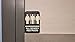 Kraken Bath Co. - ADA All Gender Restroom Sign with Braille and Adhesive - 9
