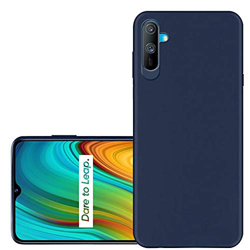Image of TheGiftKart Imported Premium Rubberised Matte Soft Back Cover Case for Realme C3 (Blue)