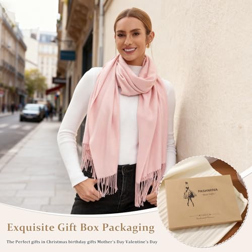 Image of Pashmina Scarf and Shawl - Soft Women Pashminas Wrap for Wedding Evening Party dresses
