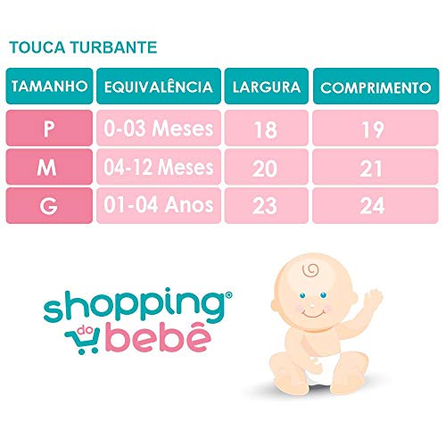 Touca Turbante Bebê Zoe Malha Gel Laço Vermelho