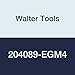Walter Tools 204089-EGM4 Paradur HSS Machine Tap, Uncoated, 6 mm Shank Diameter, 0.7 mm Thread Length, 16 mm Cutting Length, 70 mm Overall Length, EGM4 Cutting Diameter