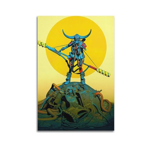 JNNJMN Póster artístico de fantasía de acceso aleatorio, pintura decorativa, lienzo, pósteres de pared e impresión artística moderna para decoración de dormitorio familiar, 20 x 30 cm