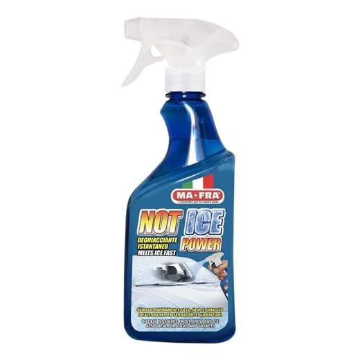 Ma-Fra, Not Ice Power, Deghiacciante Liquido ad Effetto Immediato, Facile e Veloce da Utilizzare, Adatto per Ogni Genere di Vetro e Cristallo dell'Auto, Formato 500ml