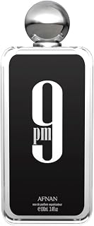 Afnan 9PM For Men Eau de Parfum 3.4oz - Bold Masculine Scent with Bergamot, Cinnamon, Lavender & Vanilla Notes