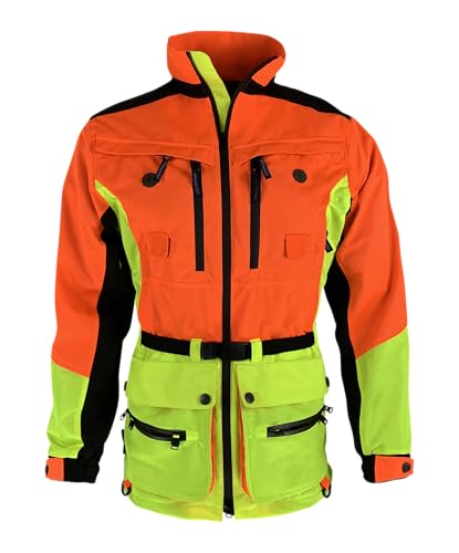 Full mundur Chaqueta de caza de camuflaje, chaqueta de trabajo, chaqueta de alta visibilidad, chaqueta resistente al viento, impermeable, chaqueta funcional transpirable para hombre, Camo marrón
