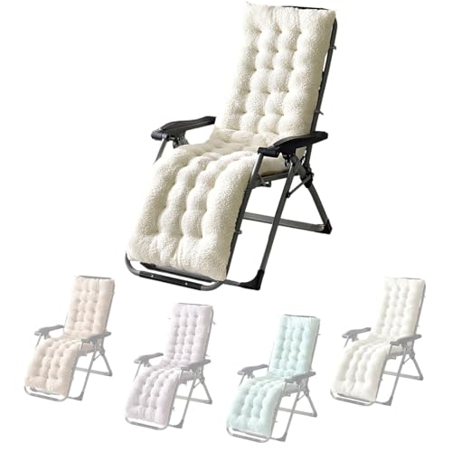 Cojín para Tumbona de Jardín, Suave Cómodo Cojín Reclinable Colchoneta para Tumbonas, Antideslizante con Respaldo Cojines para Silla Mecedora para Tumbonas, Sillas y Mecedora(A1,160x50x10cm)