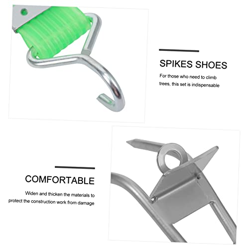 Milisten 1 Pair Tree Climbing Shoes Climbing Accessories Climbing Spikes Tree Climbing Stairs Pole Climbing Equipment Tree Climbing Tool Spikes Shoes