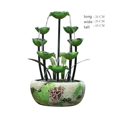 Fuente interior de diseño elegante con pecera para decoración de hogar 3