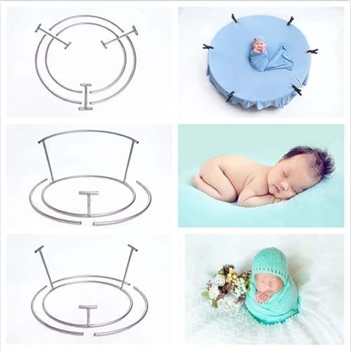 ニューボーンフォト 新生児 丸型 撮影台 多機能 ビーンバッグ 撮影道具 セット 寝相アート マット バックパック フレーム 取り外