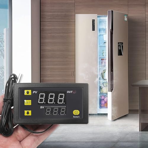 Termostat - Oda Termostatı - Dijital Termostat - W3230 Dijital Termostat 220V | LCD Ekranlı Röle Çıkışlı Sıcaklık Kontrol Cihazı - Isıtma Soğutma için Akıllı Termostat