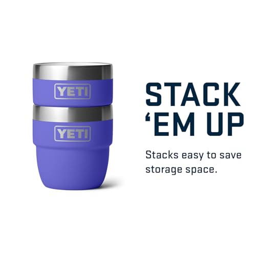 Image of YETI Rambler 4 oz Stackable Cup, Stainless Steel, Vacuum Insulated Espresso /Coffee Cup, 2 Pack