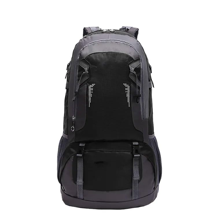 Sac à dos de randonnée 60 litres noir pour bivouac et trekking en montagne