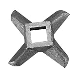 Cross-Shaped Professional Stainless Steel Kitchen Food Meat Grinder Blade Mincers Knife Cutter Replacement for Grinders(#10)