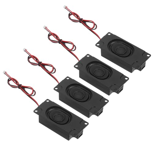 sourcing map 6Pcs 3Watt 4Ohm Single Mini Speaker Full-Range Mobile Portable Advertising Machine Speaker with ST-PH 2.0 Terminal Wire Connector Separating Interface for Small Electronic Projects