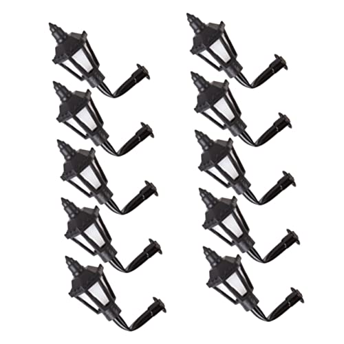 ULDIGI 10個ミニチュアウォールランプ シミュレーション壁灯 ミニハウス用アクセサリー 模型用装飾 砂場や建築模型のディテールアップに