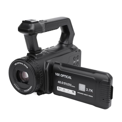 Caméra DV à écran tactile de 4 pouces avec zoom 16X et capteur 48mp haute netteté