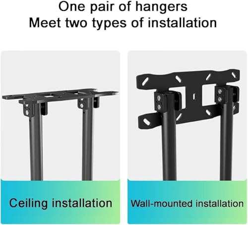 Support TV plafond inclinaison réglable et fixation VESA 600x400 robuste - 6