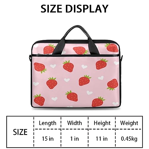 Bolso de portátil impermeable Fruit Lovely Strawberry 13-15 pulg miniatura 2