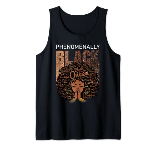 Afro Americano Afro Melanin Princesa Nubia Reina Negra Camiseta sin Mangas
