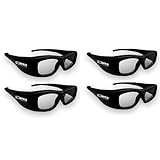 True Depth 3D Glasses for Sharp 3D TVs 4 Pairs (Supports Infrared and Bluetooth- Compatible with 2010, 2011, 2012, 2013 and Current Bluetooth Sharp 3D TVs)