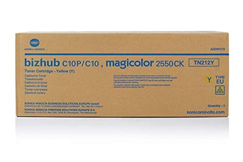 Toner yellow Konica Minolta Bizhub C 10 P cartouche jaune TN-212 Y A00W172